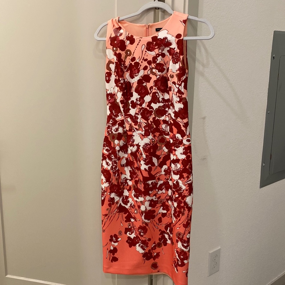 WHBM floral sheath dress